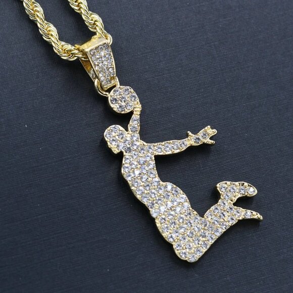 Iced Out Hang Time 24" Necklace - Picture 2 of 2